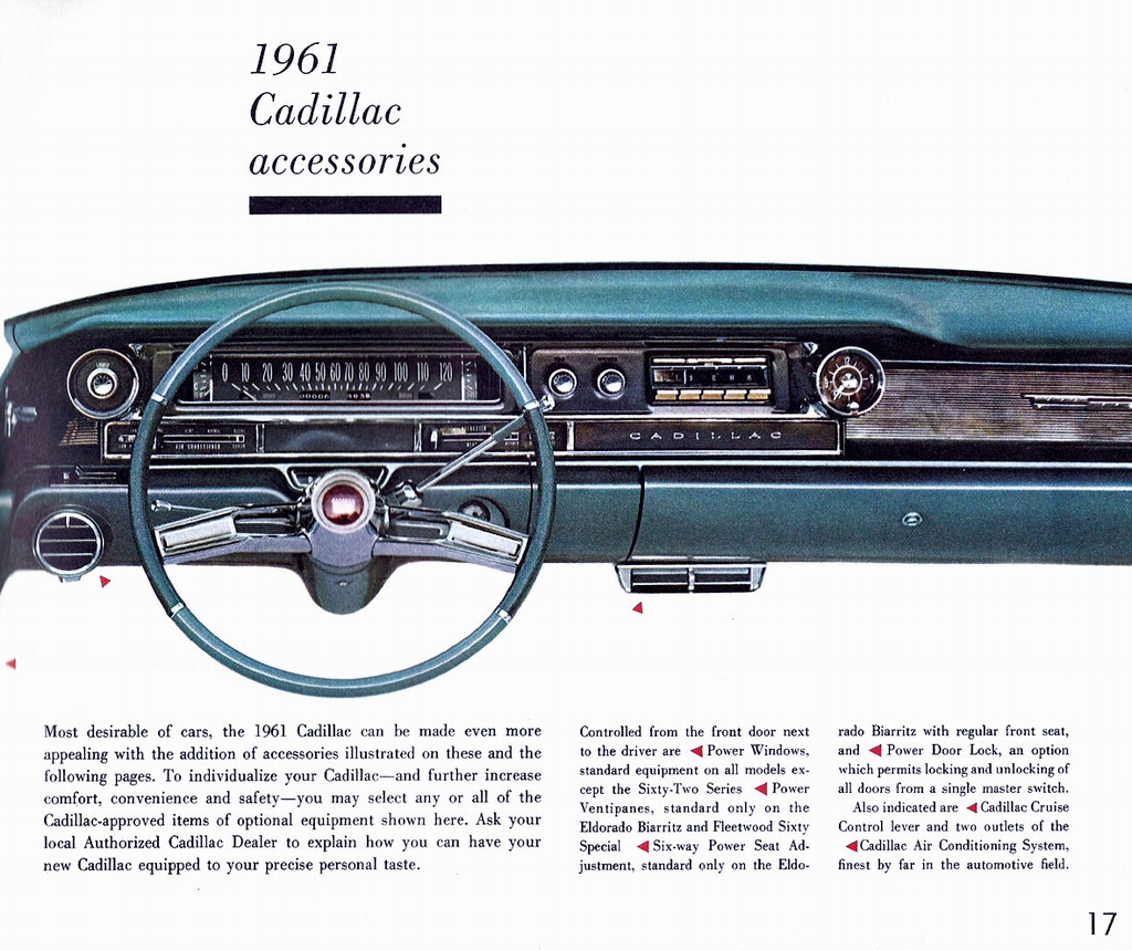 1961 Cadillac Prestige Brochure Page 20